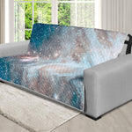 White Cloud Galaxy Space Print Futon Protector