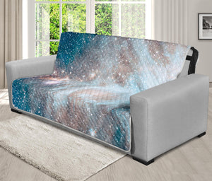 White Cloud Galaxy Space Print Futon Protector