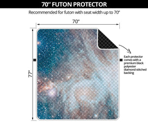 White Cloud Galaxy Space Print Futon Protector