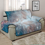 White Cloud Galaxy Space Print Half Sofa Protector