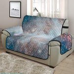 White Cloud Galaxy Space Print Half Sofa Protector