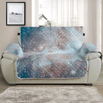 White Cloud Galaxy Space Print Half Sofa Protector