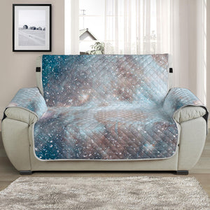 White Cloud Galaxy Space Print Half Sofa Protector