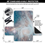 White Cloud Galaxy Space Print Half Sofa Protector