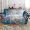 White Cloud Galaxy Space Print Loveseat Slipcover