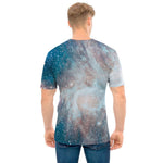 White Cloud Galaxy Space Print Men's T-Shirt