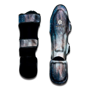 White Cloud Galaxy Space Print Muay Thai Shin Guard