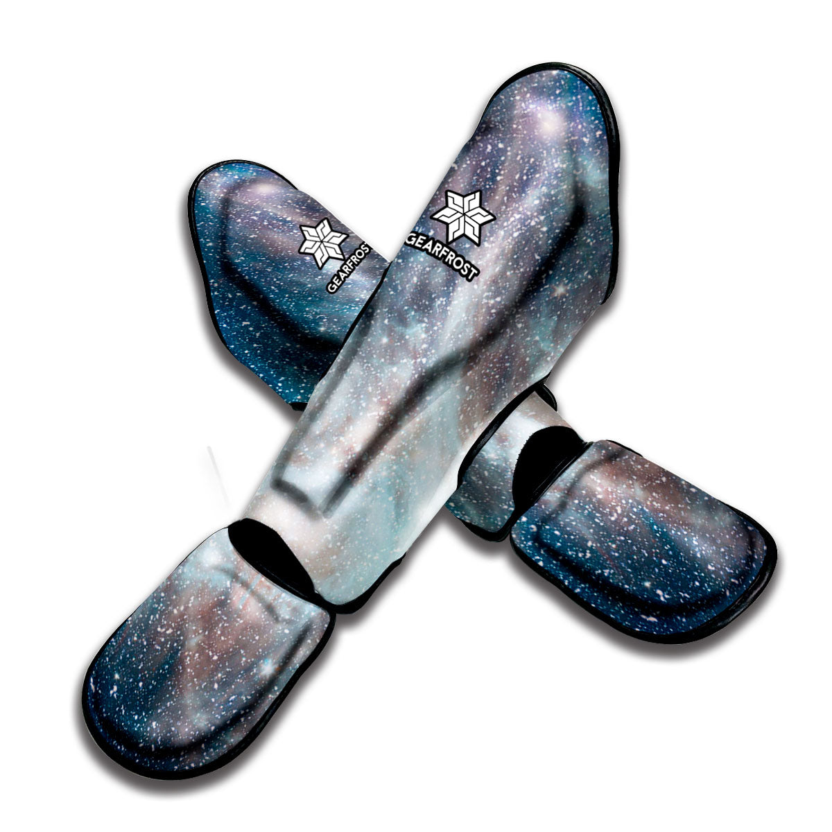 White Cloud Galaxy Space Print Muay Thai Shin Guard