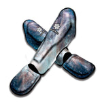 White Cloud Galaxy Space Print Muay Thai Shin Guard