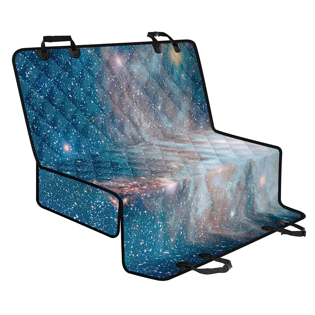 White Cloud Galaxy Space Print Pet Car Back Seat Cover