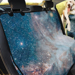 White Cloud Galaxy Space Print Pet Car Back Seat Cover