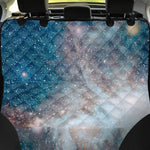 White Cloud Galaxy Space Print Pet Car Back Seat Cover