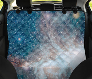 White Cloud Galaxy Space Print Pet Car Back Seat Cover