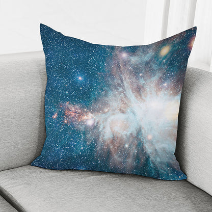 White Cloud Galaxy Space Print Pillow Cover