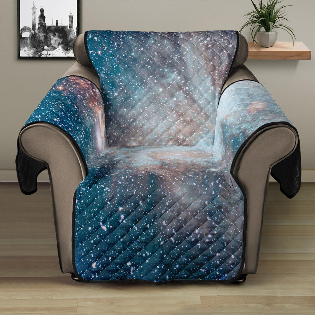 White Cloud Galaxy Space Print Recliner Protector