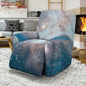 White Cloud Galaxy Space Print Recliner Slipcover