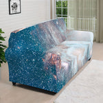 White Cloud Galaxy Space Print Sofa Cover
