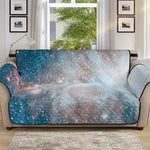 White Cloud Galaxy Space Print Sofa Protector