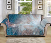 White Cloud Galaxy Space Print Sofa Protector