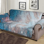 White Cloud Galaxy Space Print Sofa Protector