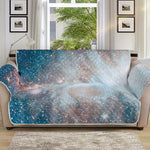 White Cloud Galaxy Space Print Sofa Protector