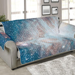 White Cloud Galaxy Space Print Sofa Protector