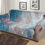 White Cloud Galaxy Space Print Sofa Protector