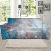 White Cloud Galaxy Space Print Sofa Slipcover