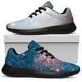 White Cloud Galaxy Space Print Walking Shoes