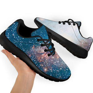 White Cloud Galaxy Space Print Sport Shoes GearFrost