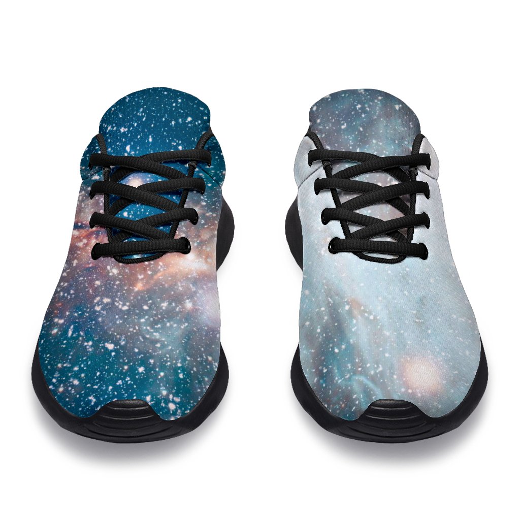 White Cloud Galaxy Space Print Sport Shoes GearFrost