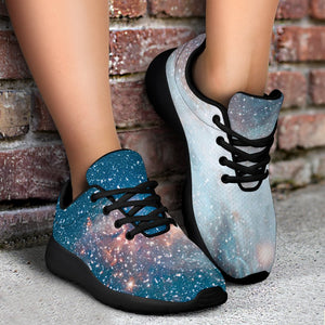 White Cloud Galaxy Space Print Sport Shoes GearFrost