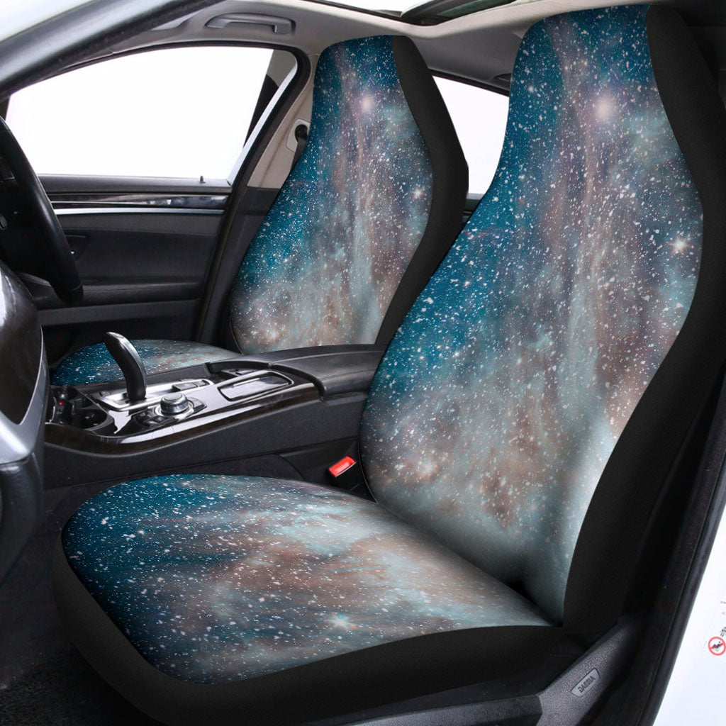 White Cloud Galaxy Space Print Universal Fit Car Seat Covers