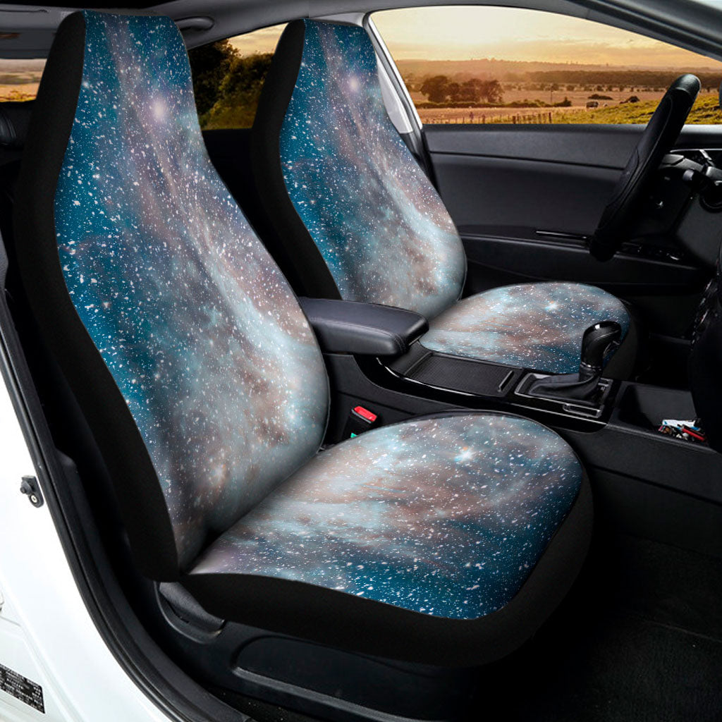 White Cloud Galaxy Space Print Universal Fit Car Seat Covers