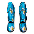 White Daisy Flower Print Muay Thai Shin Guards