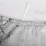 White Dark Grey Marble Print Sofa Cover