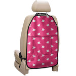 White Dove Breast Cancer Pattern Print Car Seat Organizers