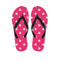 White Dove Breast Cancer Pattern Print Flip Flops