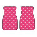 White Dove Breast Cancer Pattern Print Front Car Floor Mats