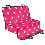 White Dove Breast Cancer Pattern Print Pet Car Back Seat Cover