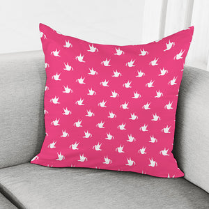 White Dove Breast Cancer Pattern Print Pillow Cover