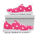 White Dove Breast Cancer Pattern Print White Running Shoes