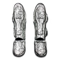 White Eggplant Drawing Print Muay Thai Shin Guards