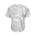 White Electric Lightning Print Men's Baseball Jersey