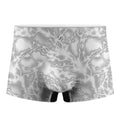 White Electric Lightning Print Men's Boxer Briefs