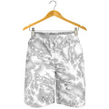 White Electric Lightning Print Men's Shorts