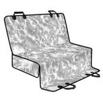 White Electric Lightning Print Pet Car Back Seat Cover