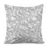 White Electric Lightning Print Pillow Cover