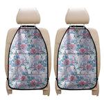 White Fairy Rose Unicorn Pattern Print Car Seat Organizers