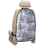 White Fairy Rose Unicorn Pattern Print Car Seat Organizers